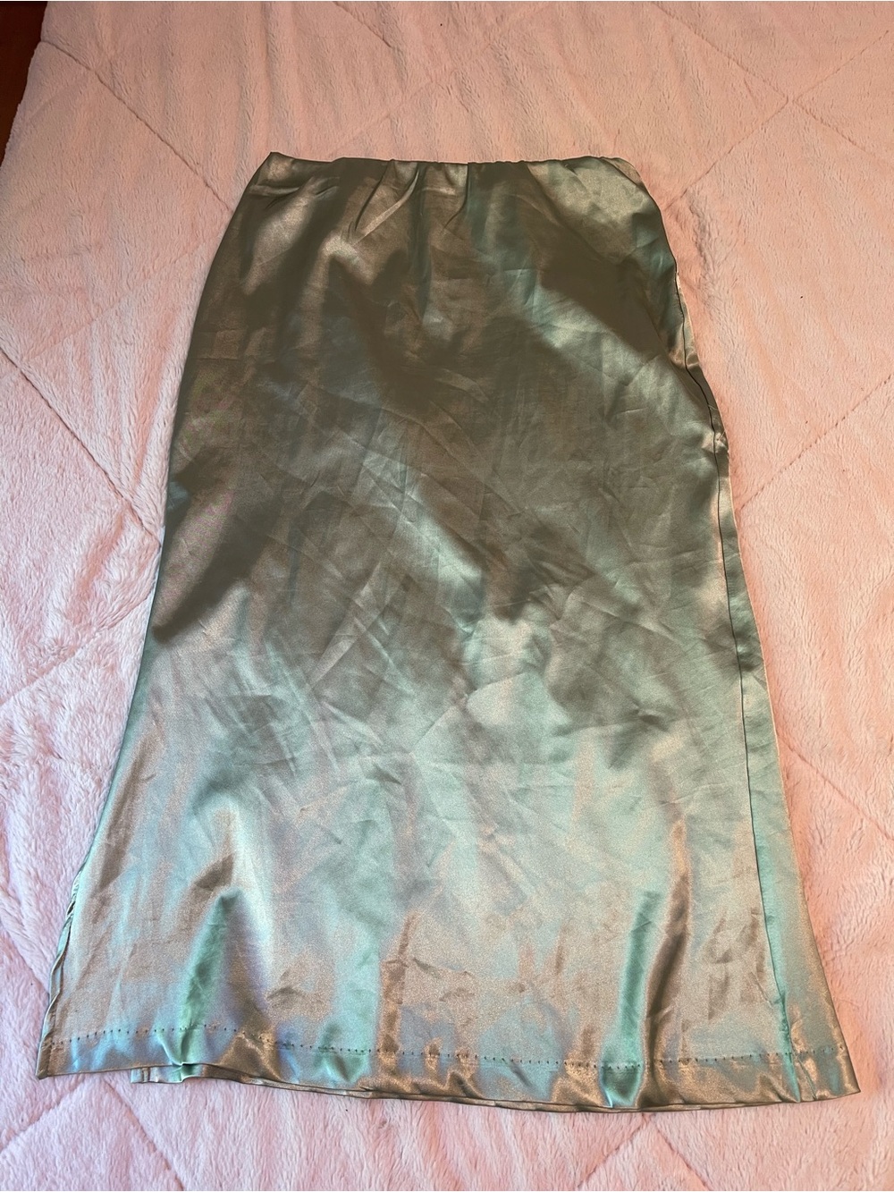 Nasty Gal light green Satin Skirt
